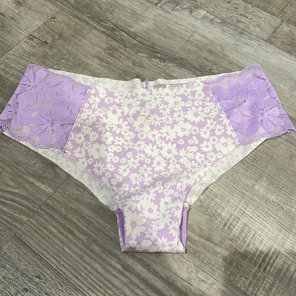 Purple floral underwear